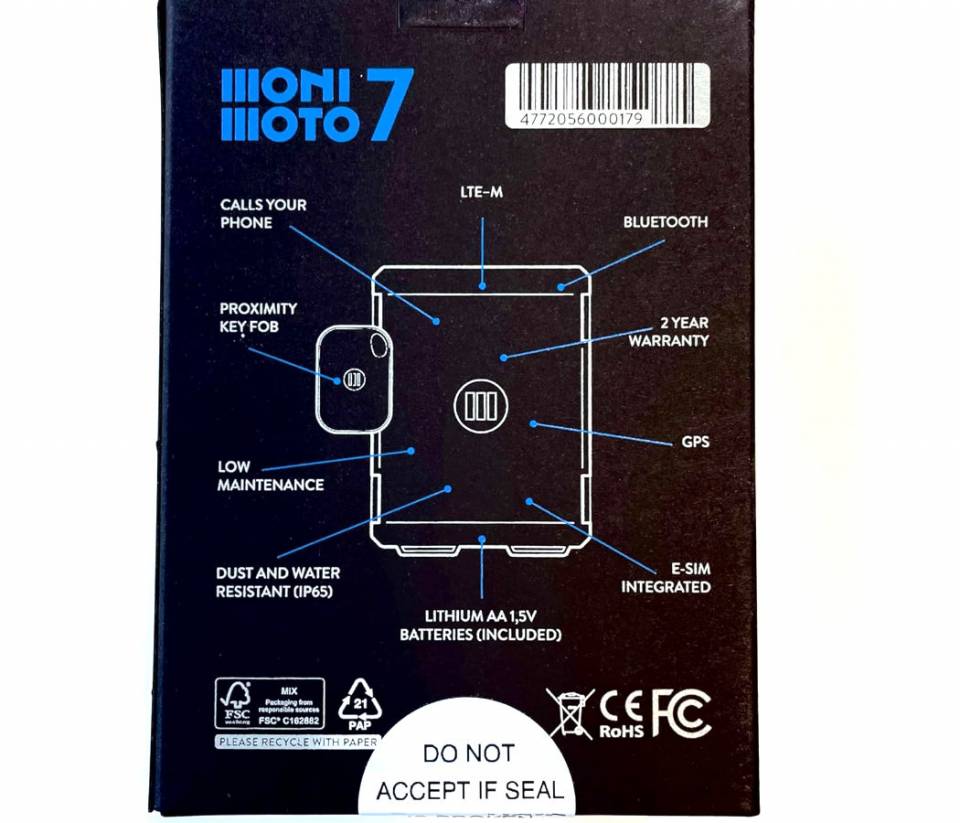 Monimoto GPS バイク用　MM7 Lockitt Security Products: Monimoto MM7 GPS Anti Theft Tracker