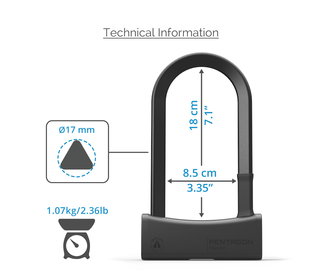 Seatylock mason 85 store 180