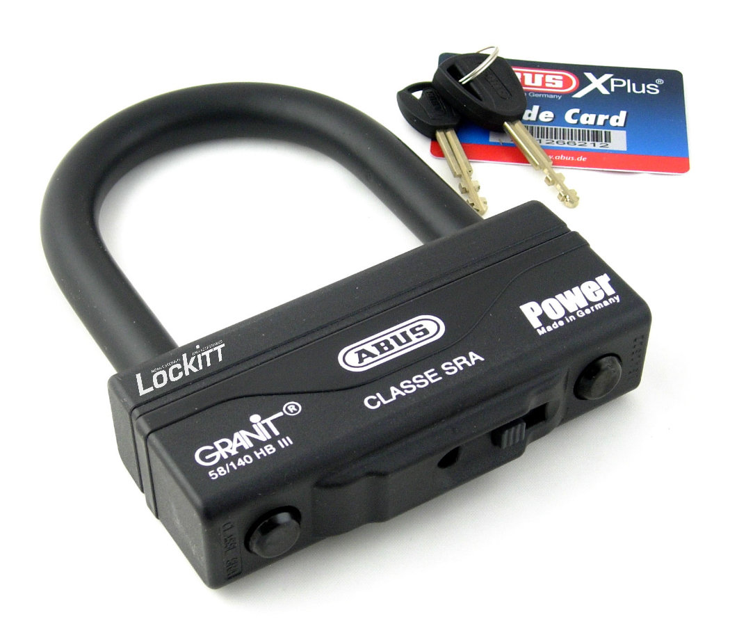 ABUS ANTIVOL U GRANIT POWER 58 140HBIII 100 SL CLASSE SRA