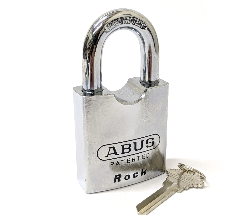 ABUS 83/55mm Rock Hardened Steel Padlock Closed Shackle Carded ABU8355CSC 