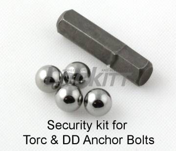 Ball bearing security kit for Torc Ground Anchors