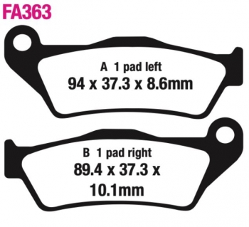 EBC Organic Rear Brake Pads For BMW 2001 R1100 RT