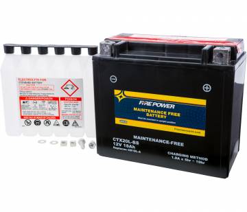 Fire Power AGM Battery CTX20L-BS (YTX20L-BS)