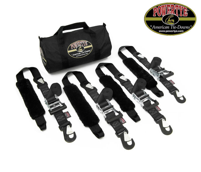 S-Line By Ancra 6' Cam Buckle Tie-Downs with Hooks - Set of 4 Straps