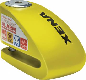 Xena XX6 Yellow Alarmed Brake Disc Lock